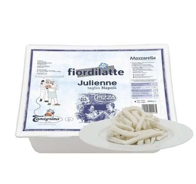 (utsolgt)mozzarella julienne 2,5 kg tanagrina*