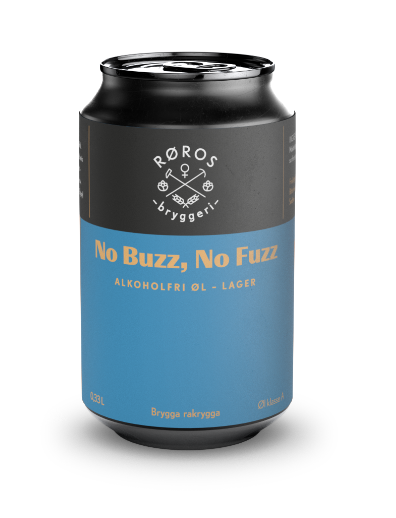 (uts)no fuzz no buzz alkoholfri 24/0,33 ltr røros bryggeri