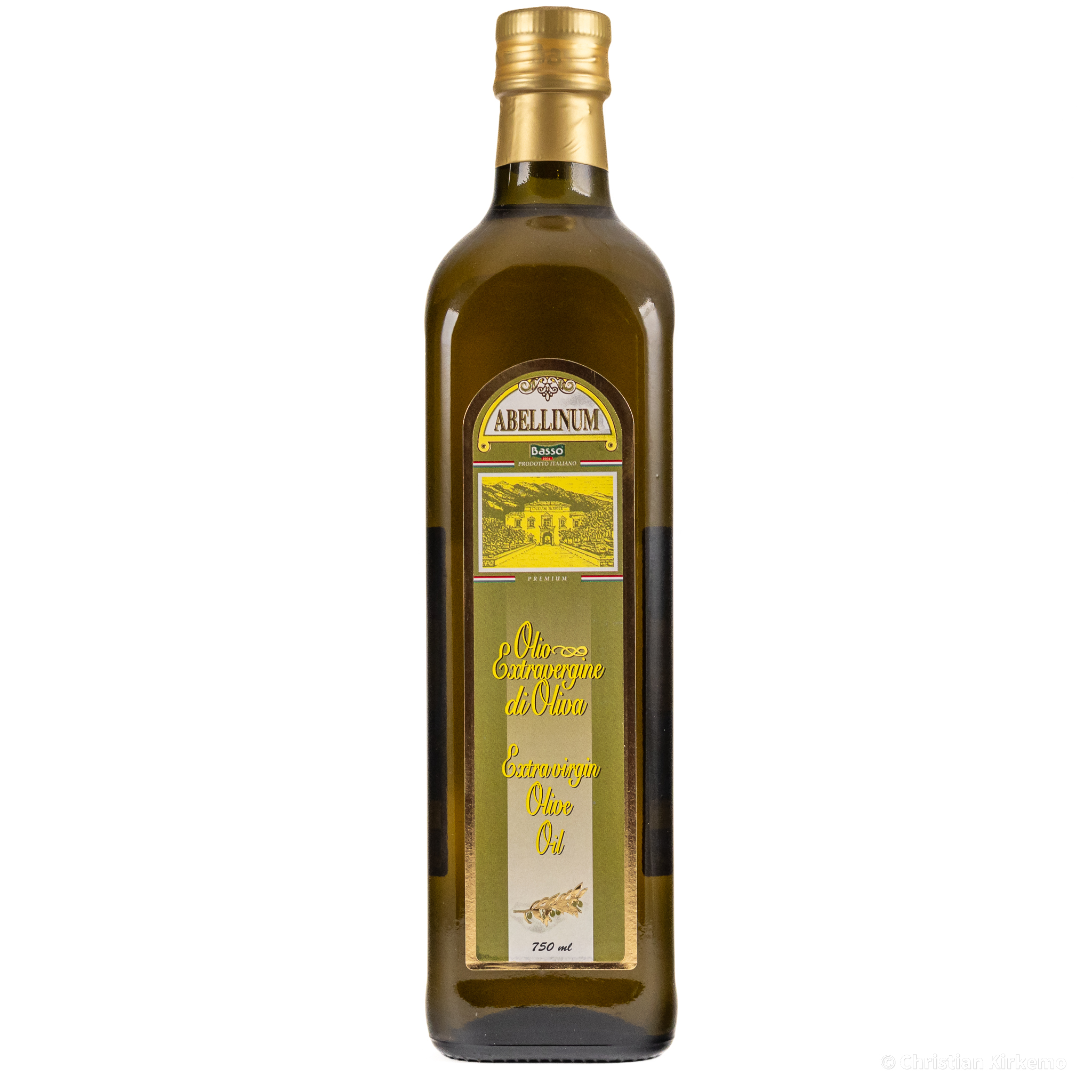 Olivenolje ex.virgin abellinium 750 ml italia