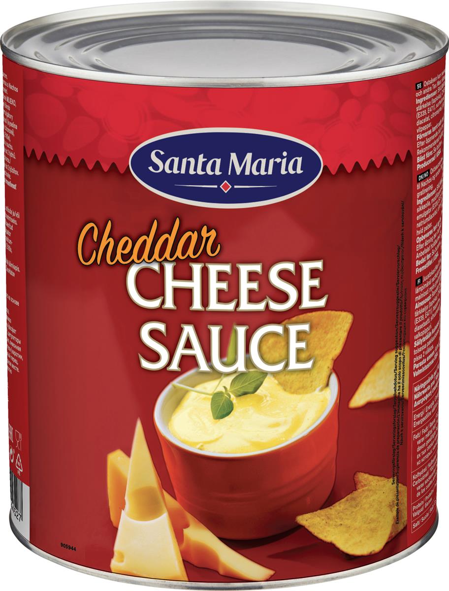 (utsolgt lev se 12754)cheddar cheese sauce 3 kg santa maria*