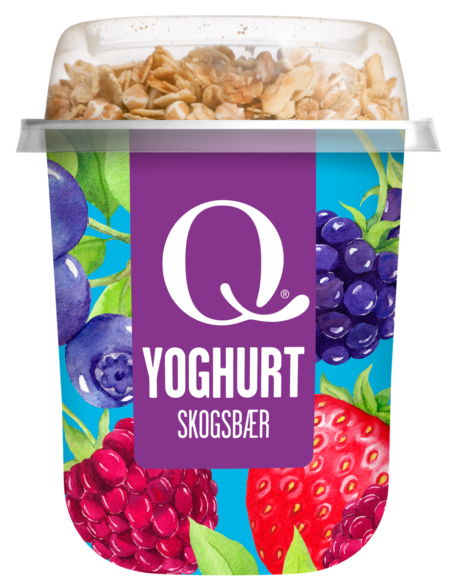 Yoghurt skogsbær m/musli 10/165 g q