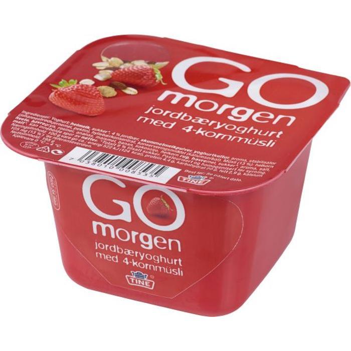 Yoghurt bringebær uten 4/125 g q