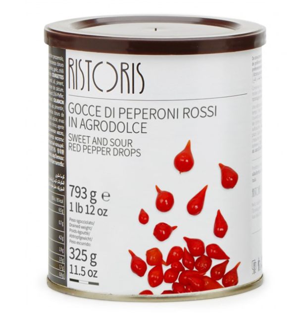 Pepperoni rossi agrodolce 793 gr ristoris ***
