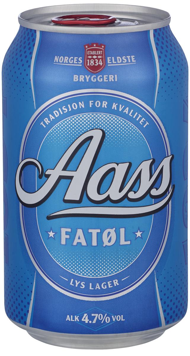 Aass fatøl 4,7 % 24/0,33 lt boks