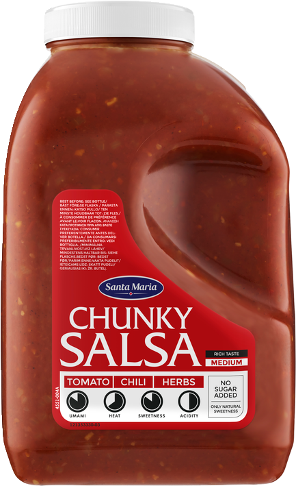 Chunky salsa medium 3,7 kg santa maria