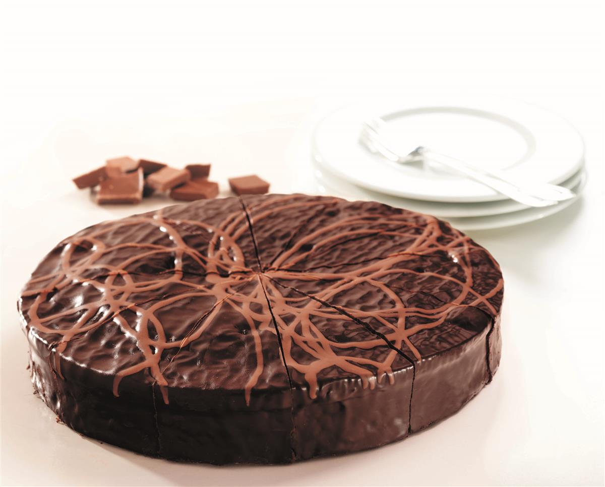 Sjokoladekake fudge 6/1000 g 12 biter marexim