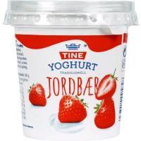 Yoghurt jordbær 10/180 ml tine