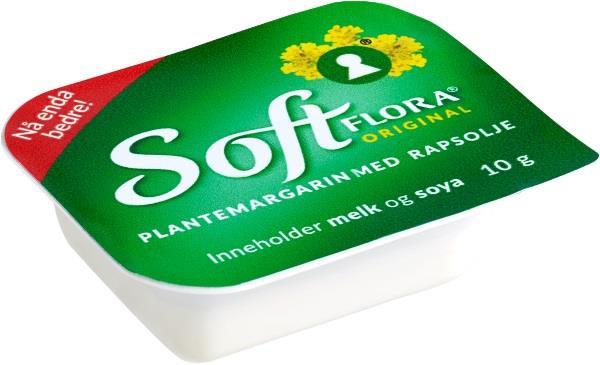Soft flora margarin kuvert 200/10 g mills