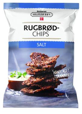 Rugbrødchips salt 18/140 gr