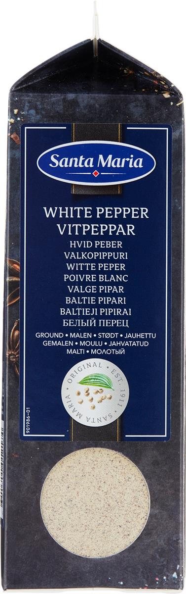 Pepper hvit malt 500g santa maria