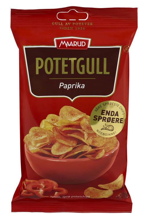 Potetgull paprika 20/40 g maarud