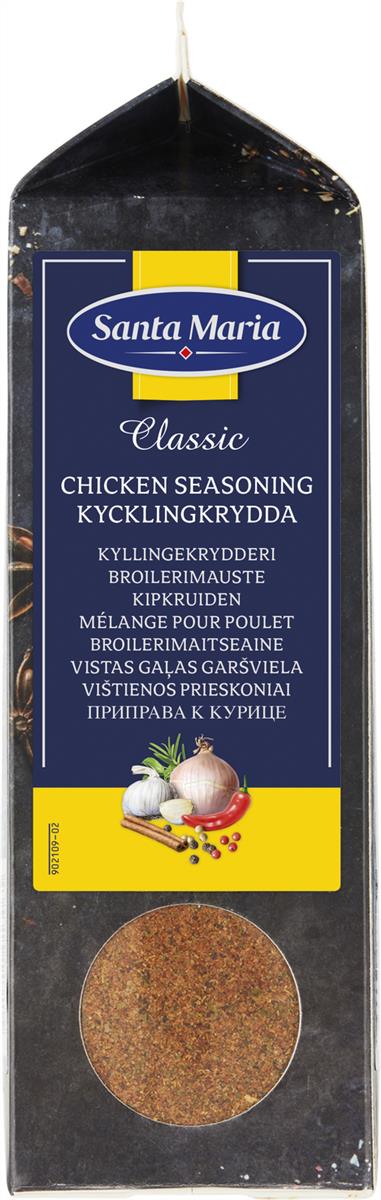 Chicken seasoning classic(kyllingkrydder) 640 g santa maria*
