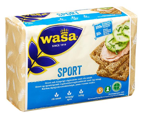 Wasa sport + knekkebrød 210 g