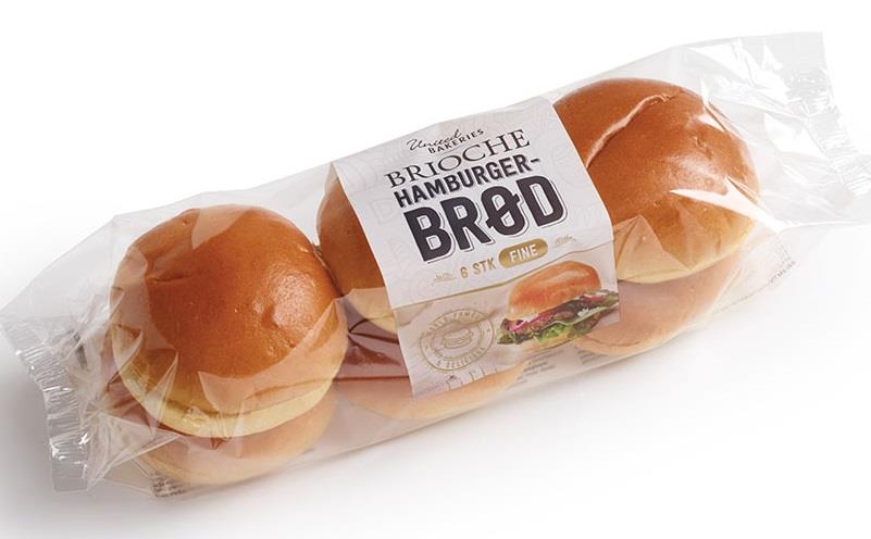 Hamb.brød brioche delt 42/50 g united bakeries