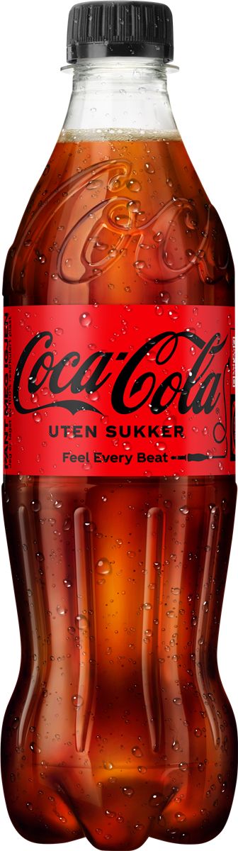Coca cola uten sukker 24/0,5 lt