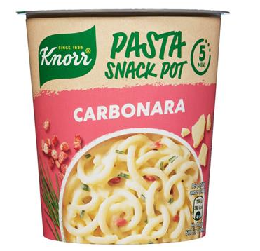 Pasta carbonara snack pot 8/63 gr knorr