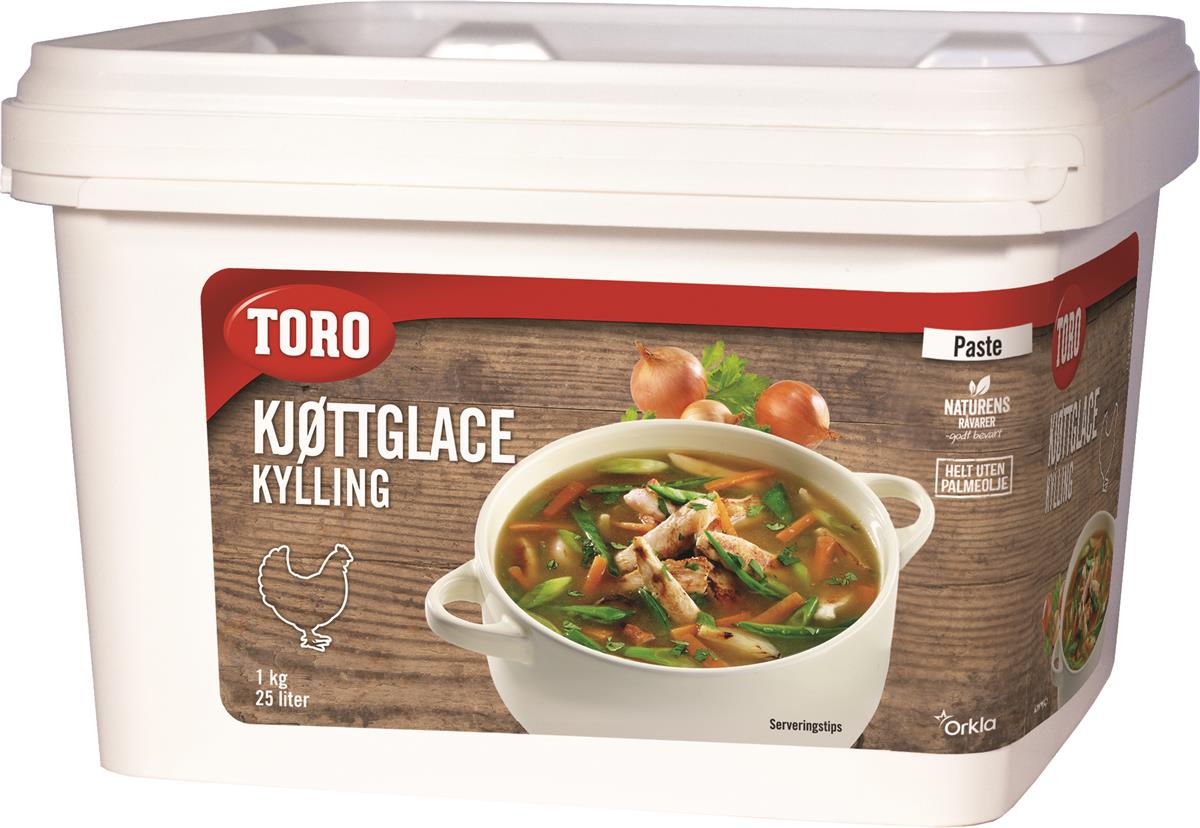 Kjøttglace høns pasta toro 1,2 kg