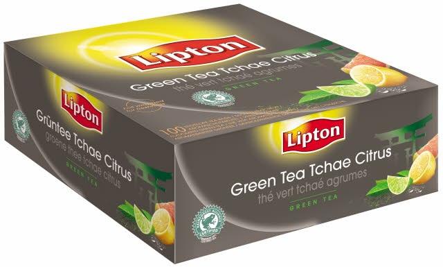 Te grønn m/sitron tchae 100 bg lipton