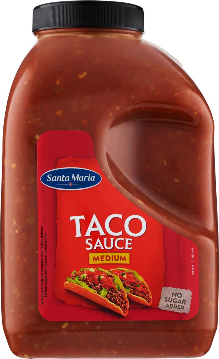 Taco sauce medium 3,7 kg santa maria