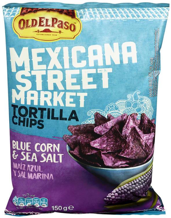 Tortilla chips mexicana blue corn 10/150 g old el paso